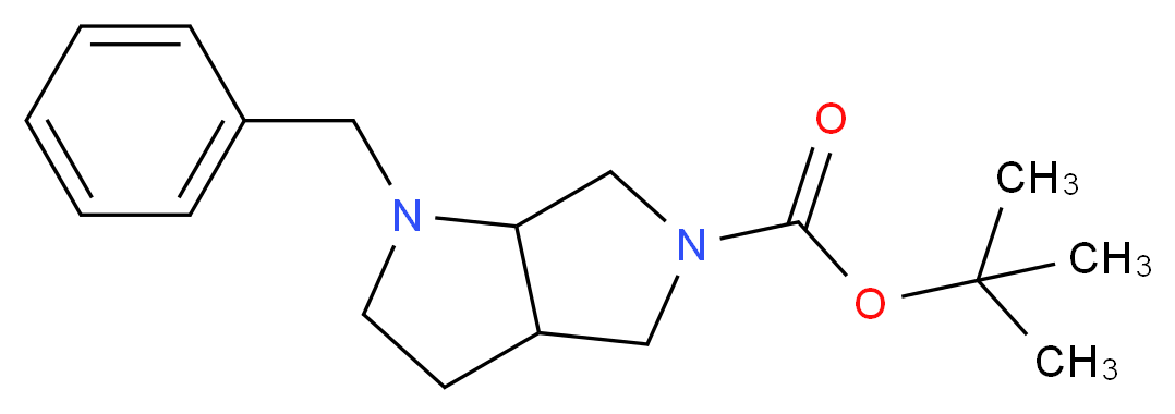 1-Benzyl-5-Boc-hexahydropyrrolo[3,4-b]pyrrole_分子结构_CAS_132414-80-3)