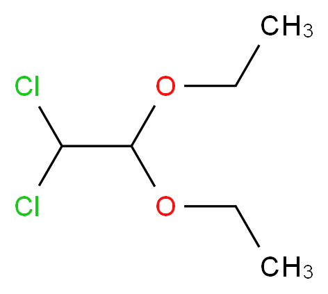 1,1-dichloro-2,2-diethoxyethane_分子结构_CAS_619-33-0