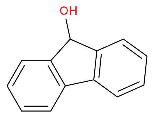 9H-Fluoren-9-ol_分子结构_CAS_1689-64-1)