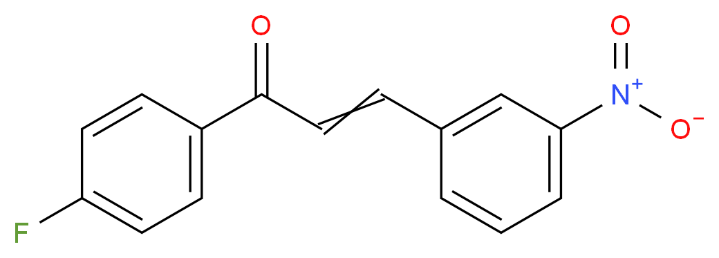 1-(4-fluorophenyl)-3-(3-nitrophenyl)prop-2-en-1-one_分子结构_CAS_28081-18-7