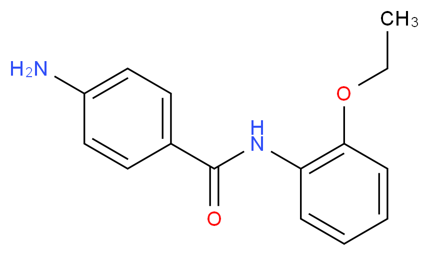 4-Amino-N-(2-ethoxyphenyl)benzamide_分子结构_CAS_)