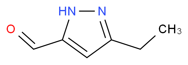 3-ethyl-1H-pyrazole-5-carbaldehyde_分子结构_CAS_518357-38-5
