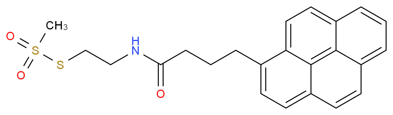 2-[3-(1-Pyrenyl)propylcarboxamido]ethyl Methanethiosulfonate_分子结构_CAS_384342-66-9)