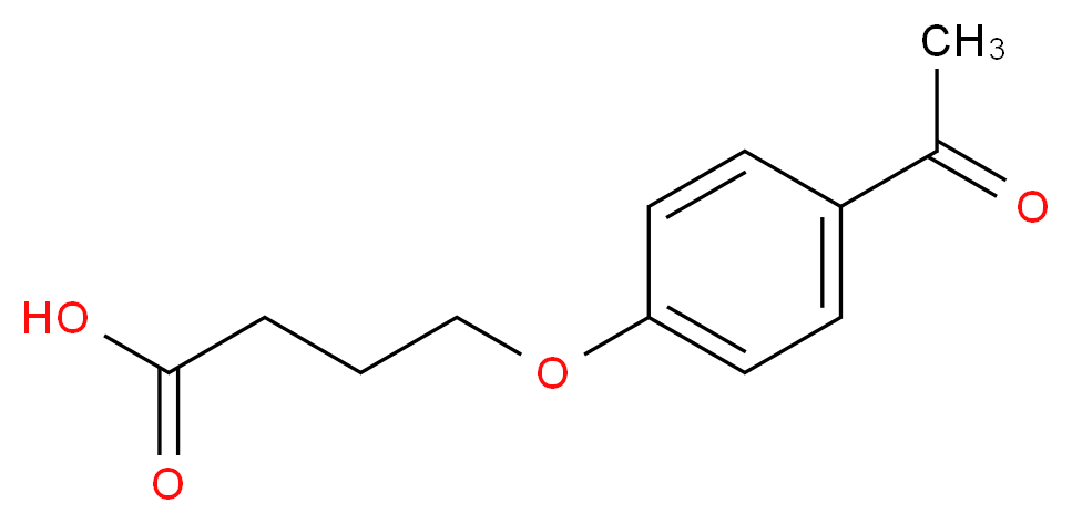 4-(4-Acetyl-phenoxy)-butyric acid_分子结构_CAS_65623-82-7)