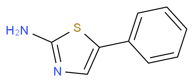 5-phenyl-1,3-thiazol-2-amine_分子结构_CAS_39136-63-5