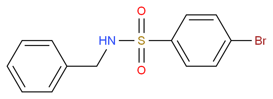 N-Benzyl-4-bromobenzenesulphonamide 98%_分子结构_CAS_3609-87-8)