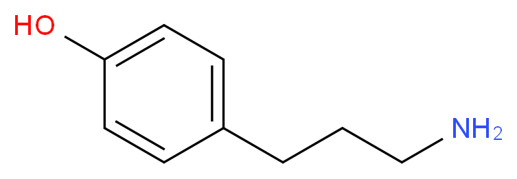 4-(3-AMINOPROPYL)PHENOL_分子结构_CAS_57400-89-2)