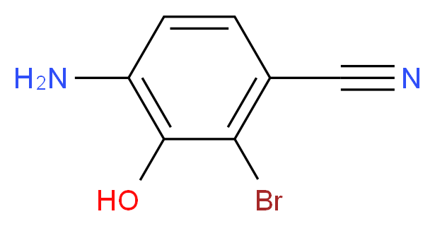3-BROMO-4-CYANO-2-HYDROXY-1-AMINOBENZENE_分子结构_CAS_676124-40-6)