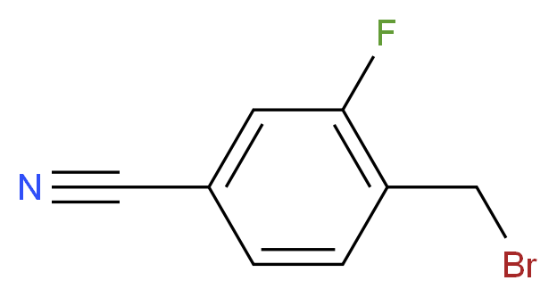 4-Cyano-2-fluorobenzyl bromide_分子结构_CAS_105942-09-4)