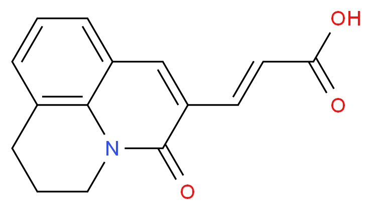 3-(2,3-Dihydro-5-oxo-(1H,5H)-benzo[ij]-quinolizin-6-yl)-(2E)-propenoic acid_分子结构_CAS_386715-44-2)