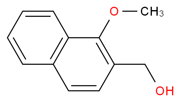 (1-methoxynaphthalen-2-yl)methanol_分子结构_CAS_76635-76-2