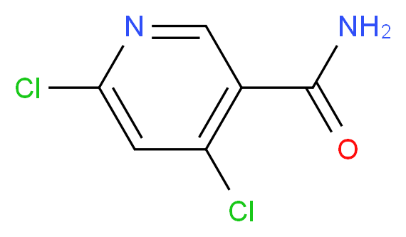 4,6-Dichloronicotinamide_分子结构_CAS_70593-57-6)