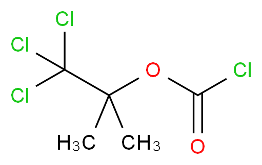 1,1,1-trichloro-2-methylpropan-2-yl chloroformate_分子结构_CAS_66270-36-8