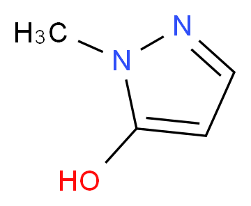 1-Methyl-1H-pyrazol-5-ol_分子结构_CAS_33641-15-5)