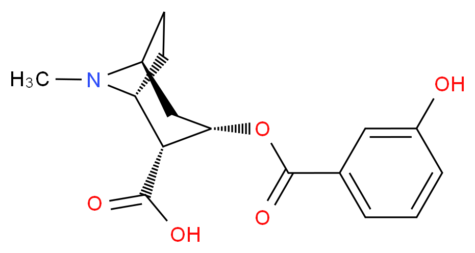 间羟基苯甲酰芽子碱_分子结构_CAS_129944-99-6)