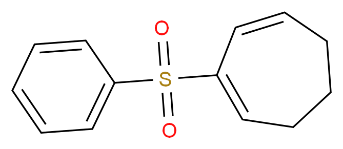 2-(benzenesulfonyl)cyclohepta-1,3-diene_分子结构_CAS_118160-44-4