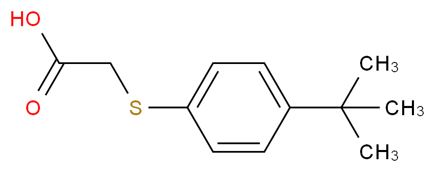 [(4-tert-butylphenyl)thio]acetic acid_分子结构_CAS_4365-63-3)