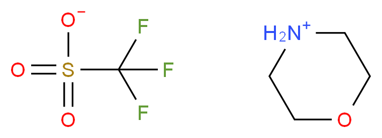 morpholin-4-ium trifluoromethanesulfonate_分子结构_CAS_77534-70-4