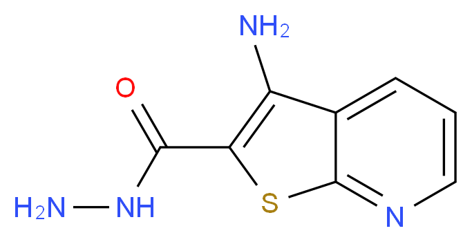 3-Aminothieno[2,3-b]pyridine-2-carbohydrazide_分子结构_CAS_)