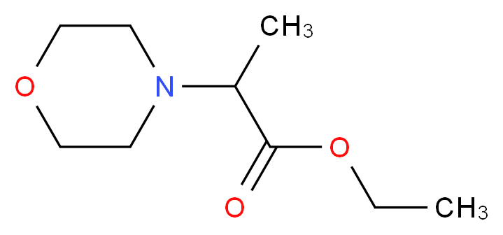 ethyl 2-(morpholin-4-yl)propanoate_分子结构_CAS_32418-62-5