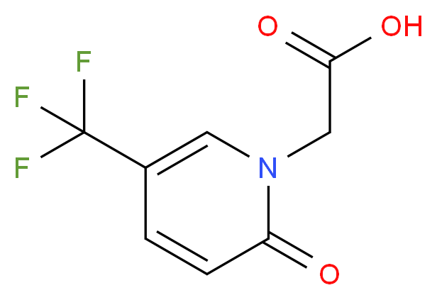 (2-Oxo-5-trifluoromethyl-2H-pyridin-1-yl)-acetic acid_分子结构_CAS_)