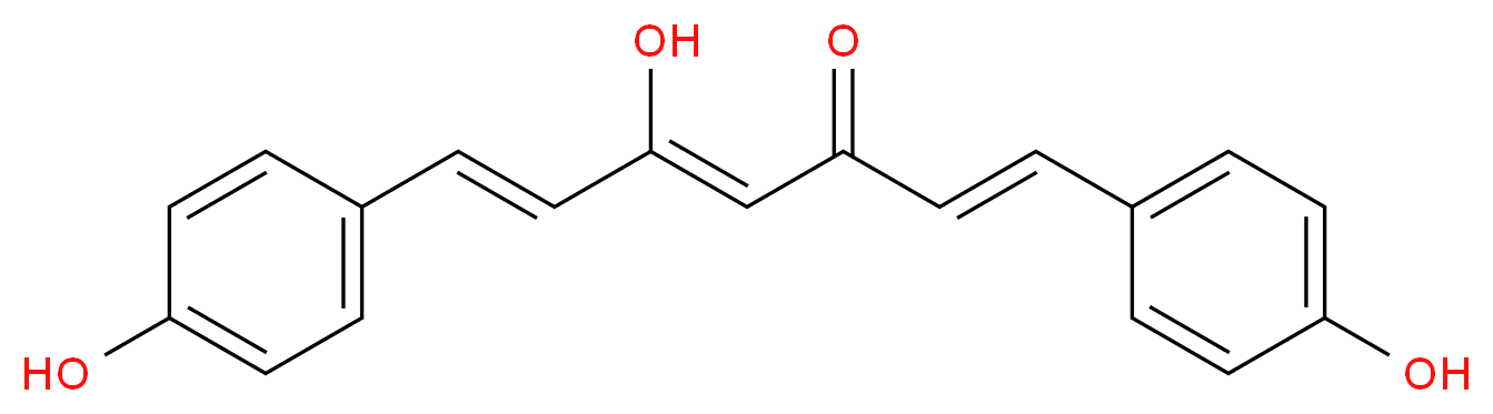 (1E,4Z,6E)-5-hydroxy-1,7-bis(4-hydroxyphenyl)hepta-1,4,6-trien-3-one_分子结构_CAS_52328-96-8