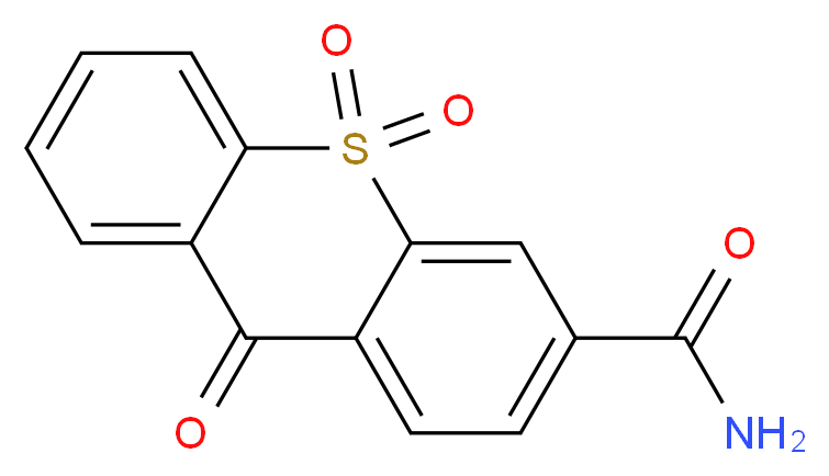 9,10,10-trioxo-9H-10λ<sup>6</sup>-thioxanthene-3-carboxamide_分子结构_CAS_51762-93-7