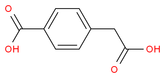 4-(carboxymethyl)benzoic acid_分子结构_CAS_501-89-3