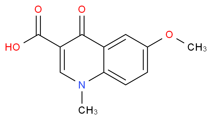 6-methoxy-1-methyl-4-oxo-1,4-dihydroquinoline-3-carboxylic acid_分子结构_CAS_)