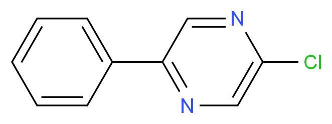 2-Chloro-5-phenylpyrazine_分子结构_CAS_25844-73-9)