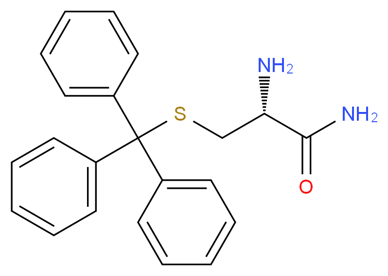 H-Cys(Trt)-NH2_分子结构_CAS_166737-85-5)