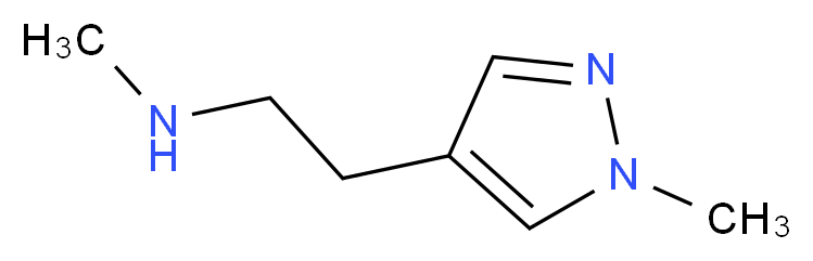 N-Methyl-2-(1-methyl-1H-pyrazol-4-yl)ethanamine_分子结构_CAS_1093879-63-0)