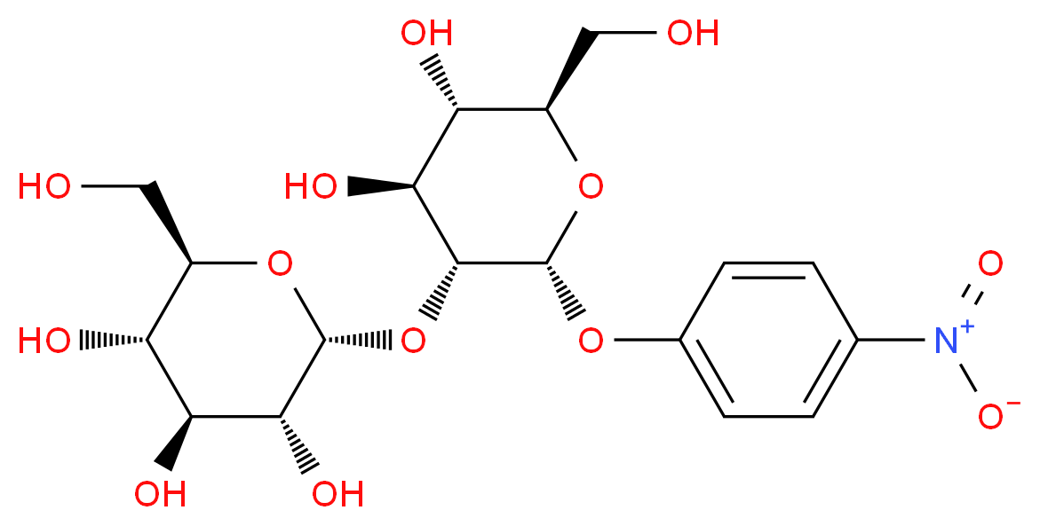 4-Nitrophenyl 2-O-α-D-Glucopyranosyl-α-D-glucopyranoside_分子结构_CAS_147103-31-9)