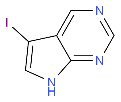 5-Iodo-7H-pyrrolo[2,3-d]pyrimidine_分子结构_CAS_175791-53-4)