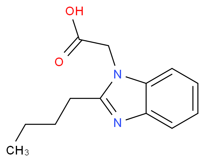 (2-Butyl-benzoimidazol-1-yl)-acetic acid_分子结构_CAS_138992-92-4)