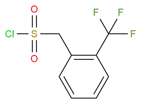 [2-(Trifluoromethyl)phenyl]methanesulphonyl chloride_分子结构_CAS_85952-32-5)