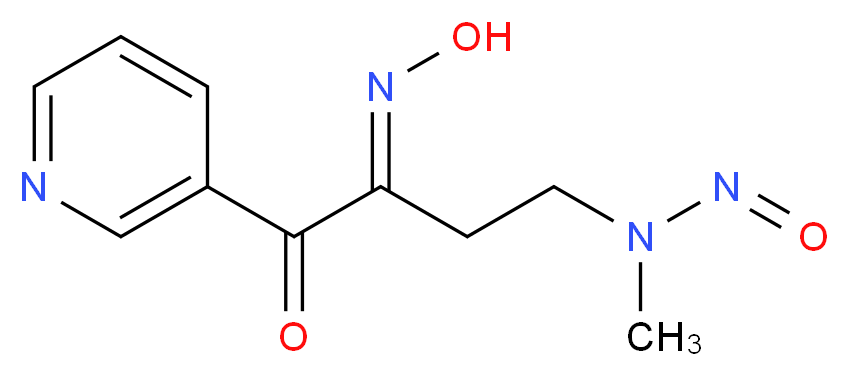 (2E)-2-(N-hydroxyimino)-4-[methyl(nitroso)amino]-1-(pyridin-3-yl)butan-1-one_分子结构_CAS_67351-31-9