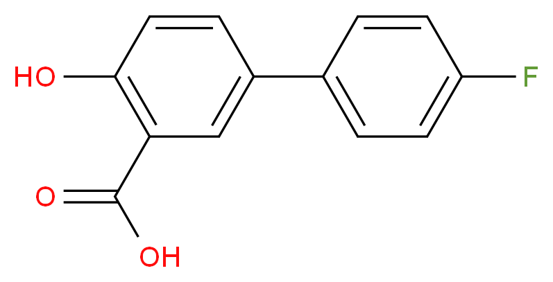 4'-Fluoro-4-hydroxy-[1,1'-biphenyl]-3-carboxylic acid_分子结构_CAS_22510-33-4)