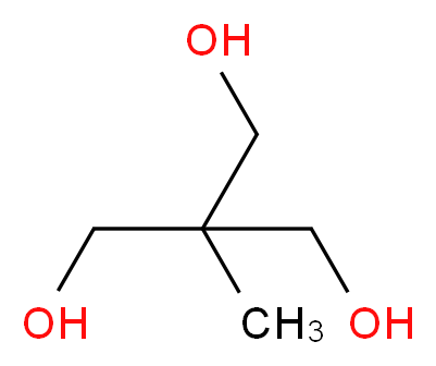 2-(hydroxymethyl)-2-methylpropane-1,3-diol_分子结构_CAS_77-85-0