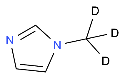 1-(<sup>2</sup>H<sub>3</sub>)methyl-1H-imidazole_分子结构_CAS_16650-76-3