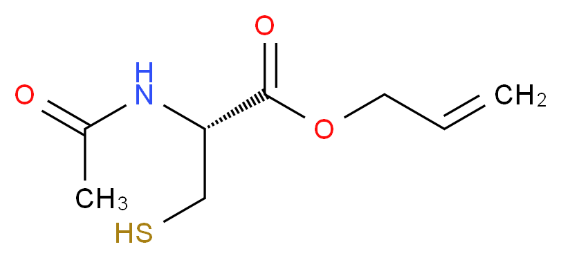 N-ACETYL-L-CYSTEINE ALLYL ESTER_分子结构_CAS_145452-04-6)