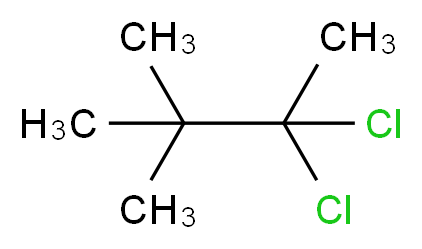2,2-dichloro-3,3-dimethylbutane_分子结构_CAS_594-84-3