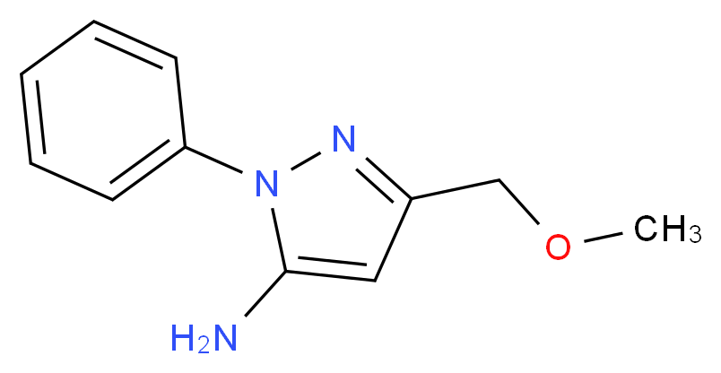 3-(methoxymethyl)-1-phenyl-1H-pyrazol-5-amine_分子结构_CAS_1430-74-6)