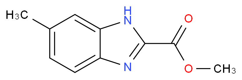 methyl 6-methyl-1H-1,3-benzodiazole-2-carboxylate_分子结构_CAS_87836-37-1