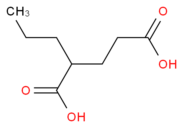 2-propylpentanedioic acid_分子结构_CAS_32806-62-5