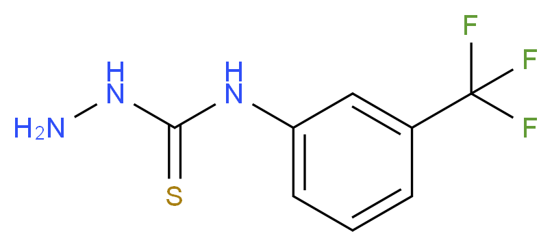 3-amino-1-[3-(trifluoromethyl)phenyl]thiourea_分子结构_CAS_20069-30-1