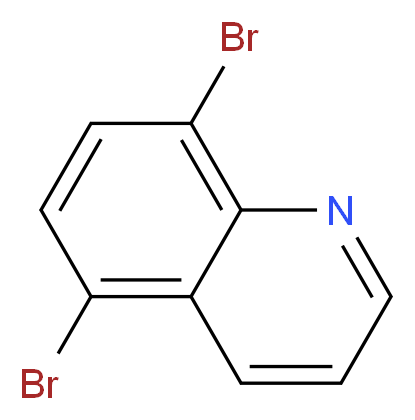 5,8-DIBROMOQUINOLINE_分子结构_CAS_81278-86-6)