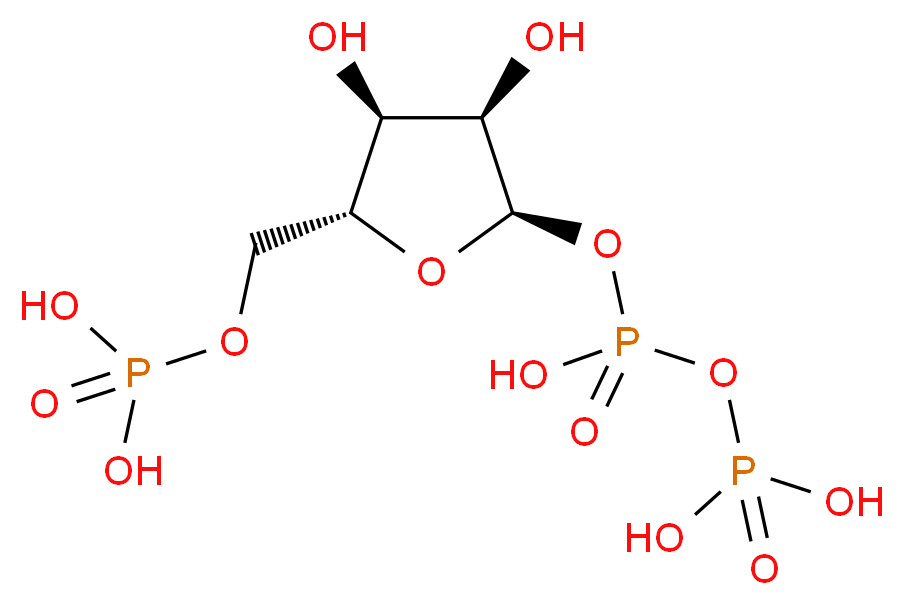 [({[(2R,3R,4S,5R)-3,4-dihydroxy-5-[(phosphonooxy)methyl]oxolan-2-yl]oxy}(hydroxy)phosphoryl)oxy]phosphonic acid_分子结构_CAS_13270-65-0