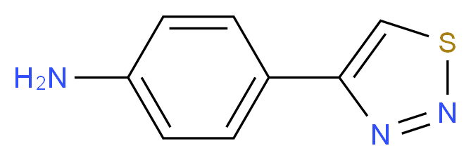 4-(1,2,3-Thiadiazol-4-yl)aniline_分子结构_CAS_121180-51-6)