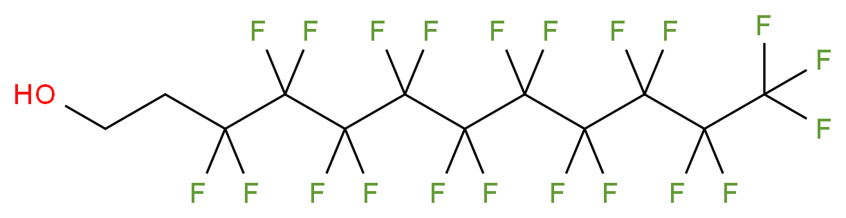 3,3,4,4,5,5,6,6,7,7,8,8,9,9,10,10,11,11,12,12,12-henicosafluorododecan-1-ol_分子结构_CAS_865-86-1